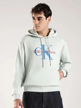 Худи утепленное мужское Calvin Klein 242918556 S Голубое (1159862170)