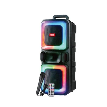 Портативная Bluetooth-колонка XO F55 Boat Double 8-INCH Horn RGB Bluetooth Speaker 20W, черная