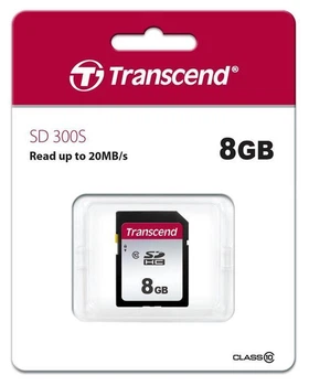 Картка пам'яті SDHC 8GB Class 10 Transcend 300S (TS8GSDC300S) ( 27183 )