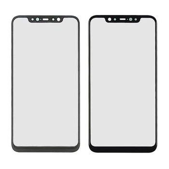 Стекло тачскрина Xiaomi Mi 8 черное с олеофобным покрытием закалённое