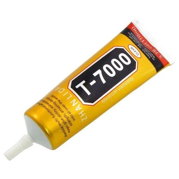 Силіконовий клей T-7000 чорний 110 мл в тюбіку з дозатором (T7000)