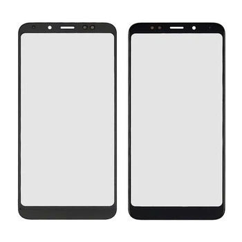 Стекло тачскрина Xiaomi Redmi 5 Plus Чёрное Закалённое с OCA плёнкой
