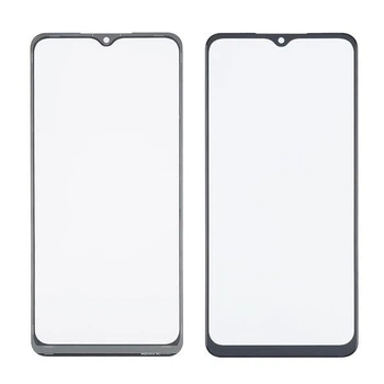 Стекло тачскрина Samsung Galaxy A02 черное с олеофобным покрытием закаленное (A022)