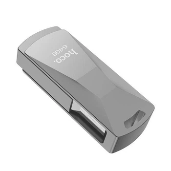 USB-накопичувач Hoco UD5 сріблястий 64GB USB 3.0 метал (UD5-64GB)