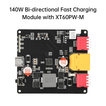 Модуль павербанка 140W с XT60 для сборки аккумуляторов Li-ion LiFePO4 Li-Pol 2s 3s 4s 5s 6s Плата power bank Плата быстрого заряда