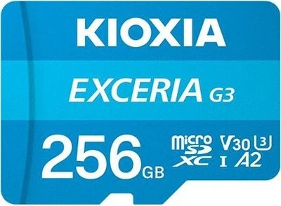 Карта пам'яті Kioxia EXCERIA G3 microSDXC 256GB Class 10 UHS-I U3 V30 (LMEX3L256GG2)