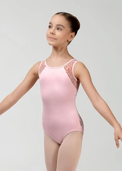 Купальник майка MIMI мікрополіамід+сітка флок, pink, 140см