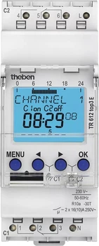 Cyfrowy zegar Theben TR 612 top3 E z programem tygodniowym (6120087)