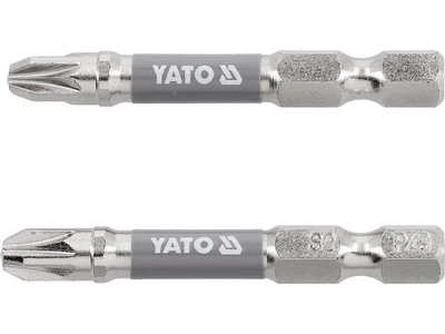 Биты YATO PZ3 x 50 мм HEX 1/4" никелированные 2 шт YT-78025