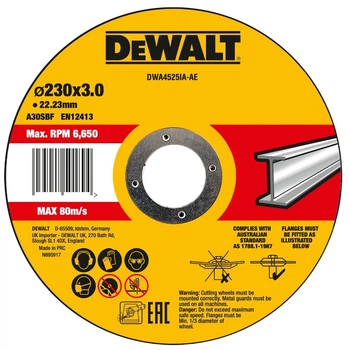 Tarcza tnąca DeWalt High Performance do metalu 230x3x22.23 mm (DWA4525IA-AE)