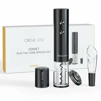Винний набір Xiaomi Circle Joy COMET Electric Wine Opener Gift Set 4 in 1 Black Edition