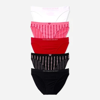 Набор трусиков бикини женских Victoria's Secret 616227062 XS 5 шт Разные цвета (1159861969)