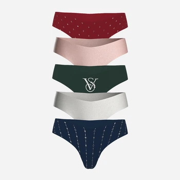 Набор трусиков танга женских Victoria's Secret 855795860 L 5 шт Разные цвета (1159862271)