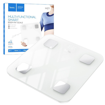Весы напольные HOCO HI21 Smart body fat scale White