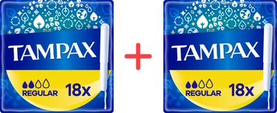 Набор тампонов Tampax Regular с аппликатором 18 шт х 2 шт (8006540858509_1)
