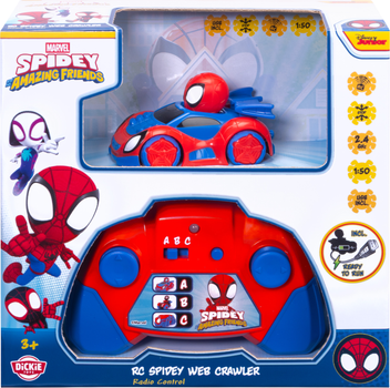 Samochód zdalnie sterowany Dickie Toys RC Spidey Web-Crawler 1:50 203222006 (4006333095016)