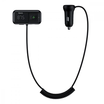 Автомобильный АЗП Baseus FM Launcher S-16 2USB black