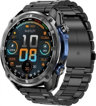 Смарт-часы Uwatch Smart Navigation Pro Steel Black с GPS, 3 ремешка