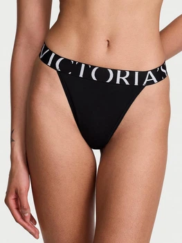 Женские трусики Victoria's Secret (29595885161) Exploded Logo Cotton 90s Brief XS черные