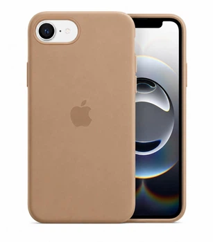 Чохол Silicone Premium case MagSafe з захистом камери та дисплея для iPhone 16e та iPhone 17e Full Protective desert gold 2228