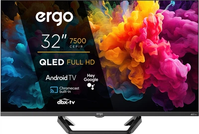 Телевізор Ergo QLED 32'' 32JFQ7500 (E26011700492) - Уцінка
