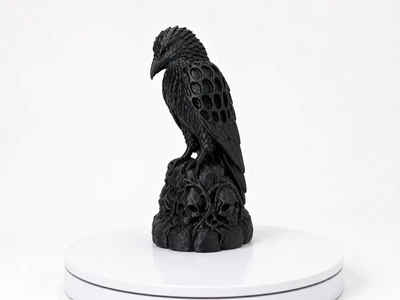 Статуетка ворон на черепах Necro Raven. Aivory