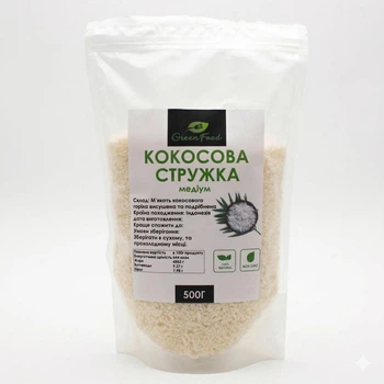 Кокосовая стружка (Медиум) 500 грамм - GreenFood
