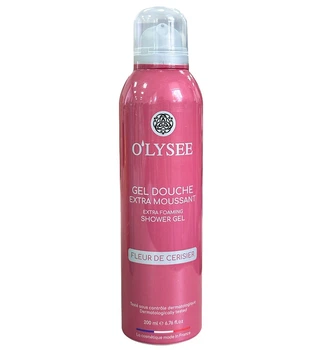 Гель-піна для душу з ароматом квітучої вишні O'LYSEE Extra Foaming Shower Gel Fleur De Cerisier 200 мл