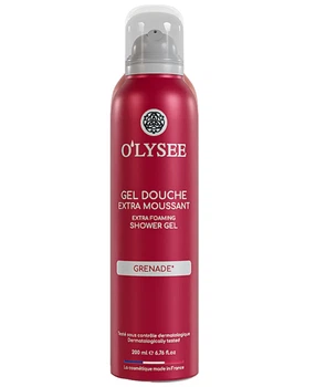 Гель-піна для душа з ароматом гранату O'lysee Extra Foaming Shower Gel Grenade 200 мл