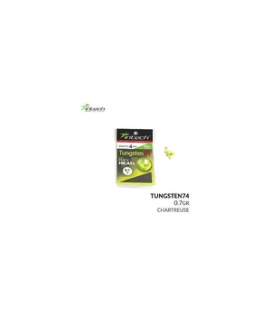 Грузило вольфрамове "Чебурашка" Intech Tungsten 74 Gloss Chartreuse UV (0.7g (4шт))