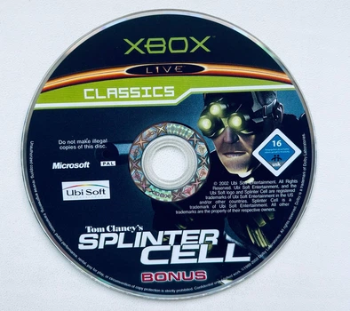 Диск для XBOX Original (bonus-диск) - Tom Clancy's Splinter Cell Classic, Б/В