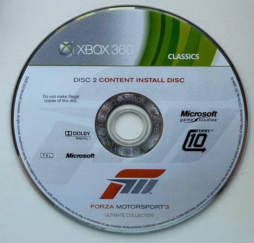 Диск для XBOX 360 - Forza Motorsport 3 Ultimate Collection Classics рос суб, (диск 2), Б/В