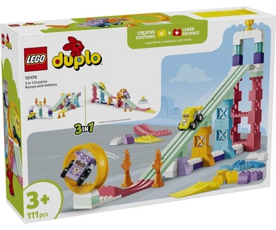 Конструктор LEGO DUPLO Креативні рампи 3 у 1 з машинками (10478)