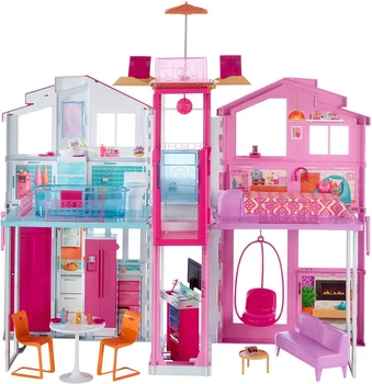 Domek dla lalek Mattel Barbie Dom miejski Malibu DLY32 (0887961272079)
