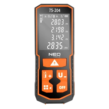 Далекомір лазерний, дальність дії 60 м, IP54 NEO TOOLS (75-204)