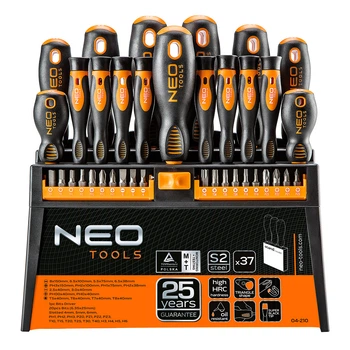 Викрутки і насадки, набір 37 шт. NEO TOOLS (04-210)