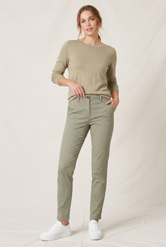 Жіночі штани чинос esmara U.S. Grand Polo slim fit, оливковий, розмір 38 (44/S-M)