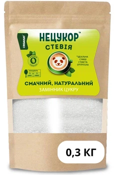 Стевия 300г «НЕЦУКОР» - не горчит, натуральная, для диетического питания и похудения
