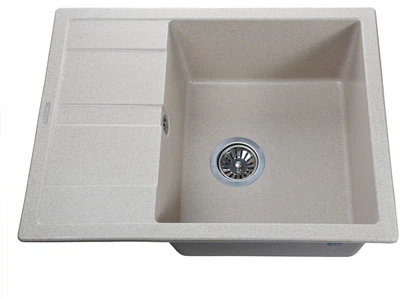 Кухонная мойка гранит GLOBUS LUX One 650х500 песочный (000021065)