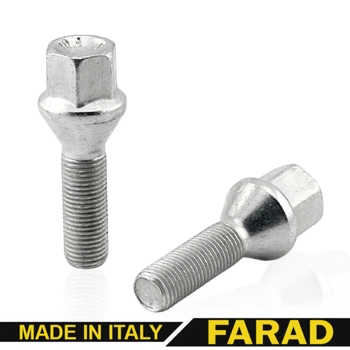 Болт колесный М12x1.25x33мм Конус (Удлиненный) Цинк Ключ 17 FARAD (Италия)