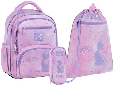 Набор Kite Catsline рюкзак + пенал + сумка для обуви Розовый (SET _ K26-773M-1)