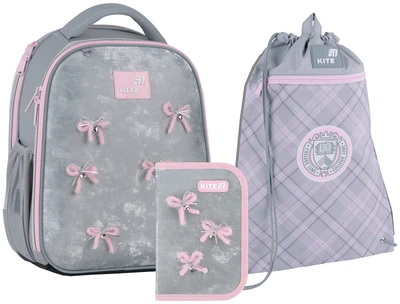 Набір Kite Velvet Dream рюкзак + пенал + сумка для взуття Сірий (SET_K26-555S-10)