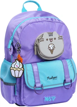 Рюкзак шкільний YES S-104S Pusheen Summer 37х28х13 см Purple (5056574499615)