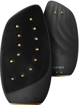Urządzenie do oczyszczania twarzy Geske Sonic Thermo Face-Lifter 8 in 1 - Black Gold