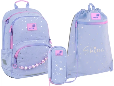 Набор Kite Twinke Star рюкзак + пенал + сумка для обуви Сиреневый (SET _ K26-585M-1)