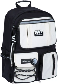 Рюкзак школьный YES T-107L Vanilla 43.5x33x14.5 см Black (5056574460424)