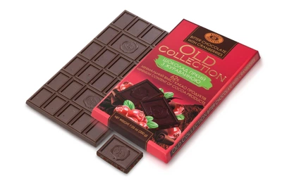 Шоколад "OLD Collection" ХКФ Горький с клюквой 62% 200г (16)