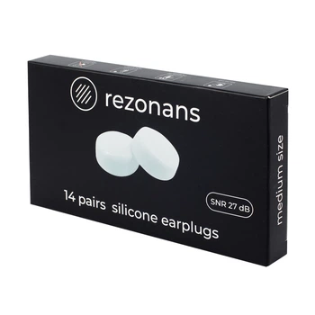 Силиконовые беруши для сна Rezonans 28 штук с уровнем защиты SNR 27дБ