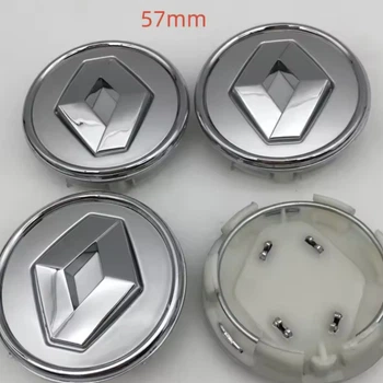 Колпачки на диски Renault 57 мм 50 mm заглушки рено серебро с хром 403152085R | 403150709R