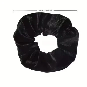 Бархатная резинка для волос с потайным карманом на молнии